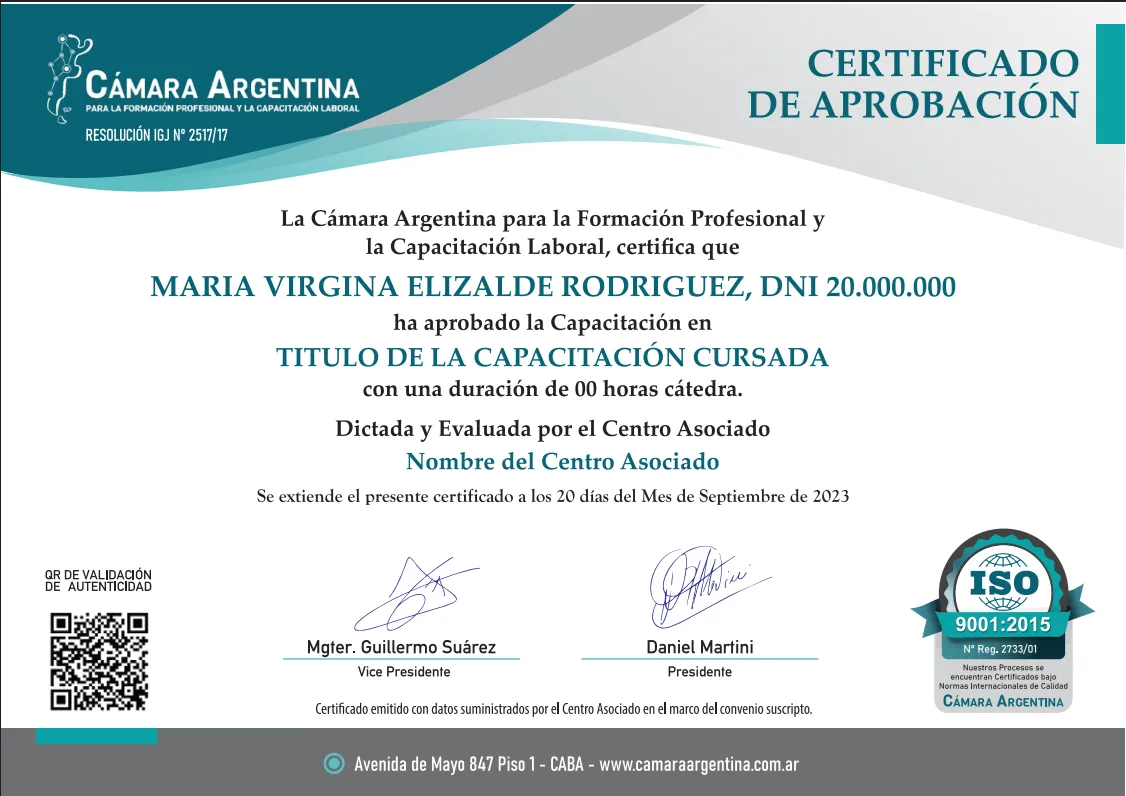 Certificación